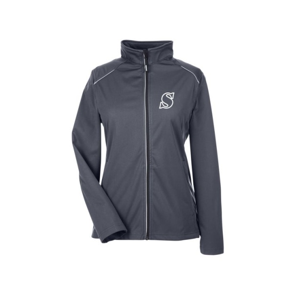 Core Techno Lite Three-Layer Tech Shell Ladies' w. Emb Logo - Image 3