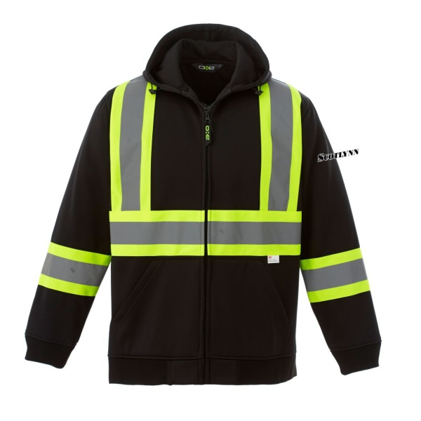 Adult Freedom HiVis Full Zip Hooded Sweatshirt