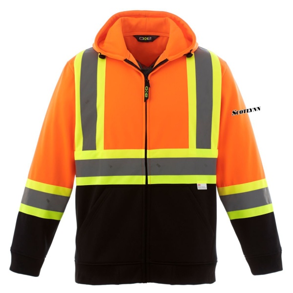 Adult Freedom HiVis Full Zip Hooded Sweatshirt - Image 3