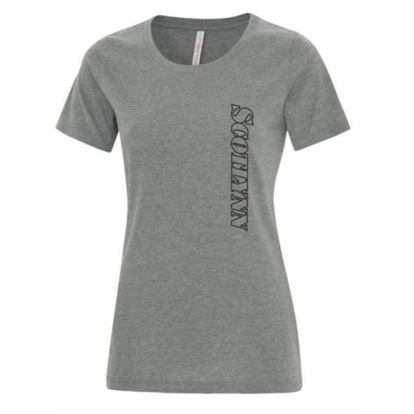 Ring Spun Tee Ladies w. Fashion Vertical Smash Logo - Image 3