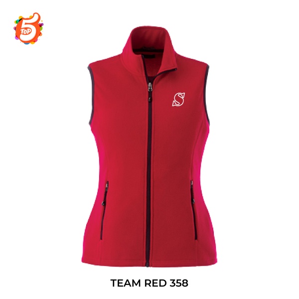 Ladies Tyndall Polyfleece Vest - Image 5