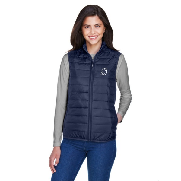 Ladies Prevail Packable Puffer Vest - Image 3
