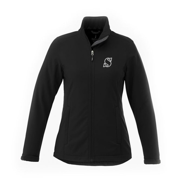 Ladies Maxson Soft Shell w. Emb Logo - Image 2