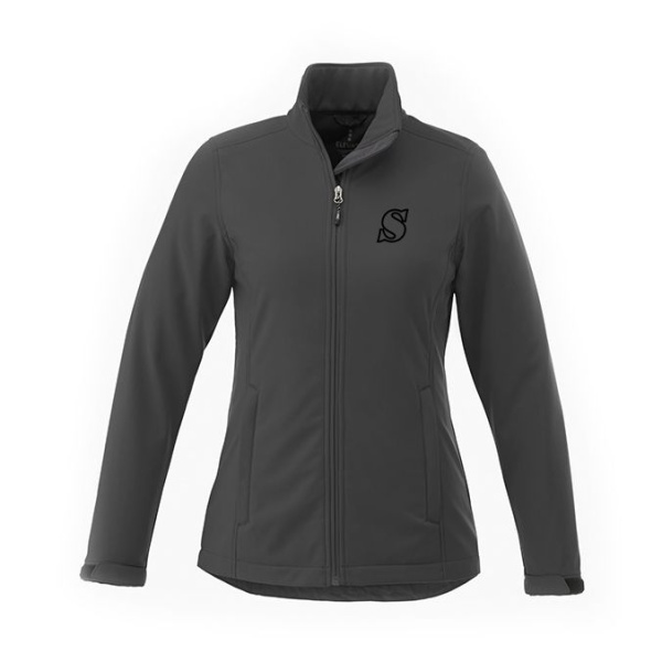 Ladies Maxson Soft Shell w. Emb Logo - Image 3