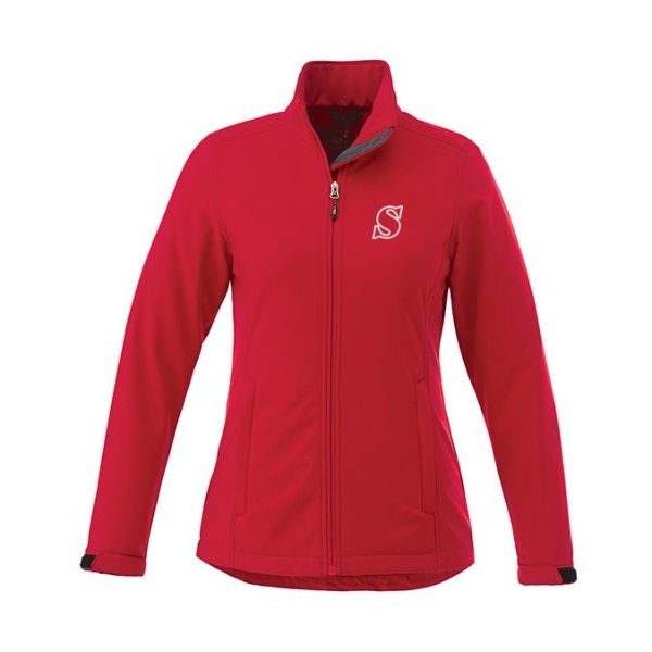 Ladies Maxson Soft Shell w. Emb Logo - Image 4