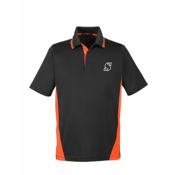 Mens Harriton Flash Snag Protection Colorblock Polo