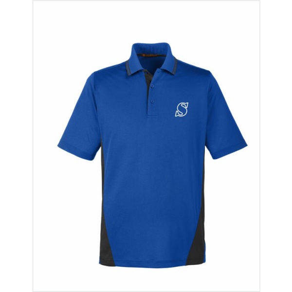 Mens Harriton Flash Snag Protection Colorblock Polo - Image 4
