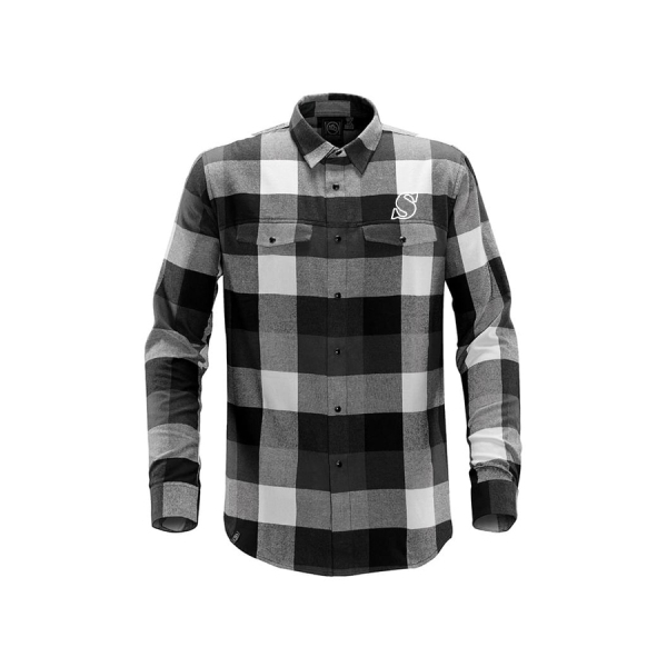 Mens Logan Snap Front Plaid Shirt - Image 8