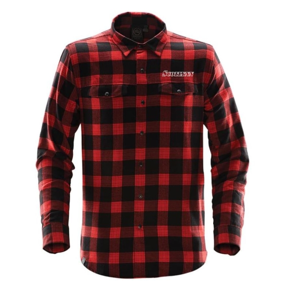 Mens Logan Snap Front Plaid Shirt - Image 7