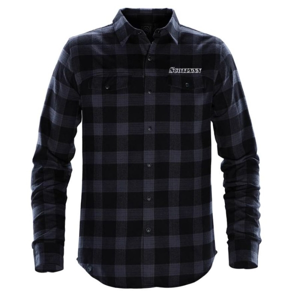Mens Logan Snap Front Plaid Shirt - Image 6