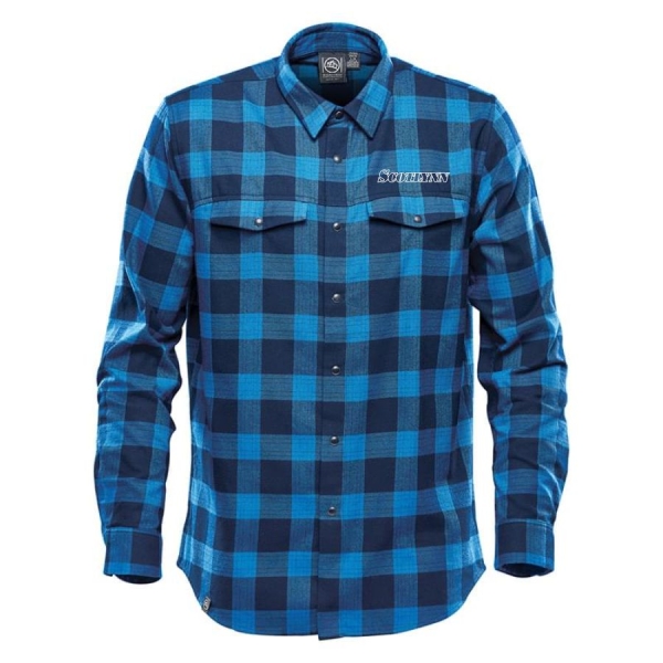 Mens Logan Snap Front Plaid Shirt