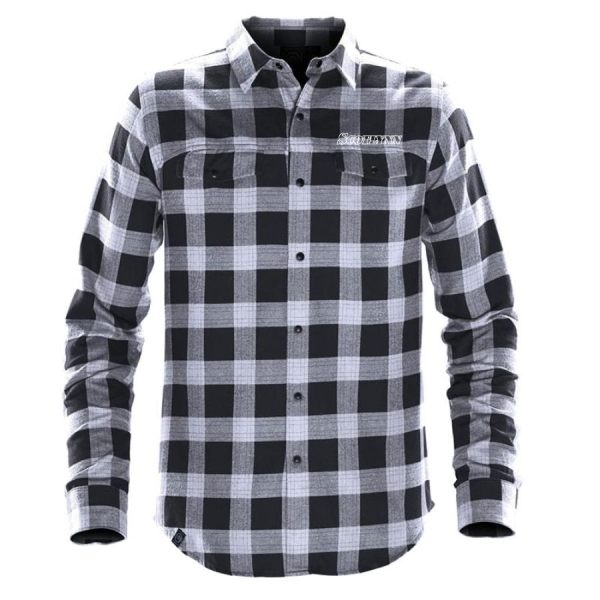 Mens Logan Snap Front Plaid Shirt - Image 3