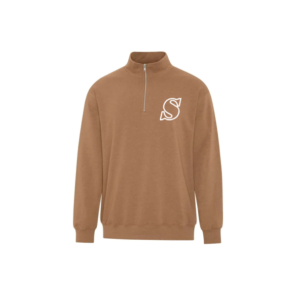 Adult Earth Wash Qtr Zip Sweatshirt - Image 3