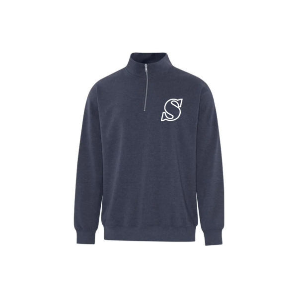 Adult Earth Wash Qtr Zip Sweatshirt - Image 4
