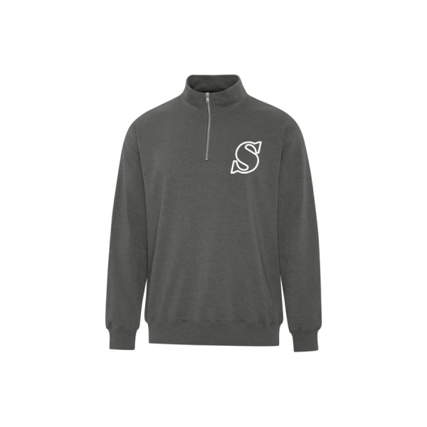 Adult Earth Wash Qtr Zip Sweatshirt - Image 5