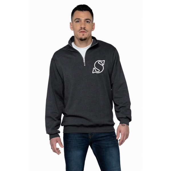 Adult Earth Wash Qtr Zip Sweatshirt
