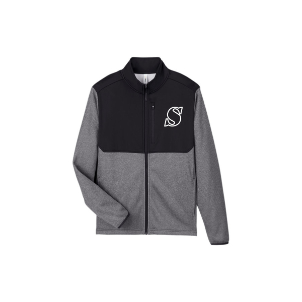 Mens Venture Heathered Hybrid Jacket - Image 4