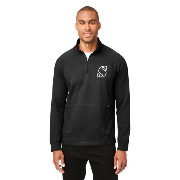 Mens Rhythm Waffle Quarter Zip
