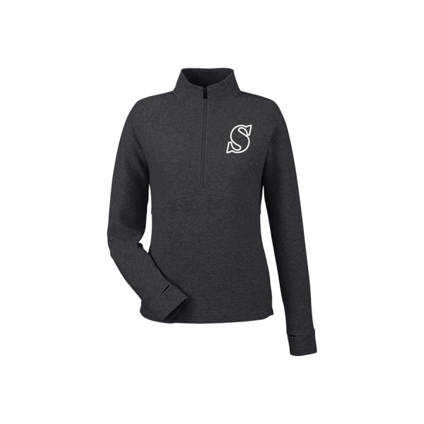 Ladies Spirit Textured Quarter Zip - Image 3
