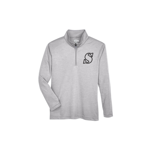 Youth Zone Sonic Heather Performance Quarter-Zip - Image 7