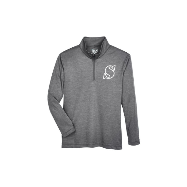 Youth Zone Sonic Heather Performance Quarter-Zip - Image 5