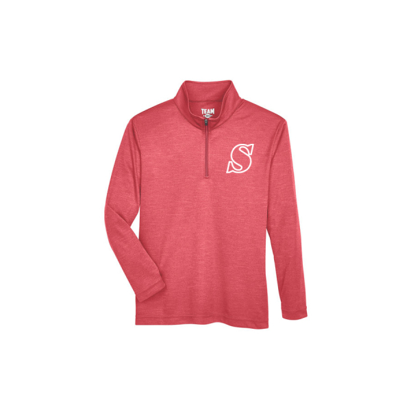 Youth Zone Sonic Heather Performance Quarter-Zip - Image 3