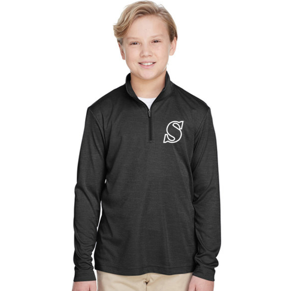 Youth Zone Sonic Heather Performance Quarter-Zip