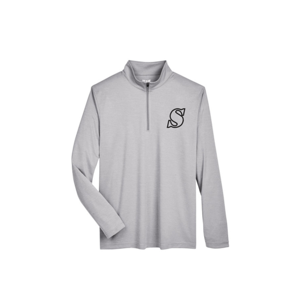 Mens Heather Performance Quarter Zip - Image 3