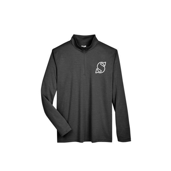 Mens Heather Performance Quarter Zip - Image 4