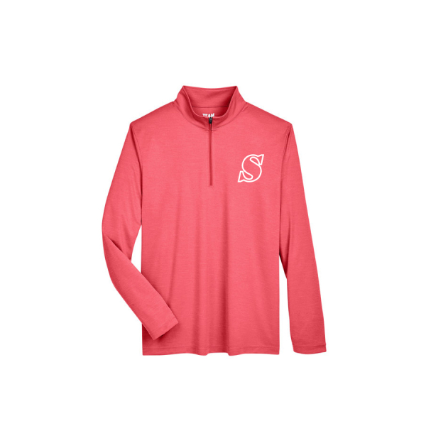 Mens Heather Performance Quarter Zip - Image 6