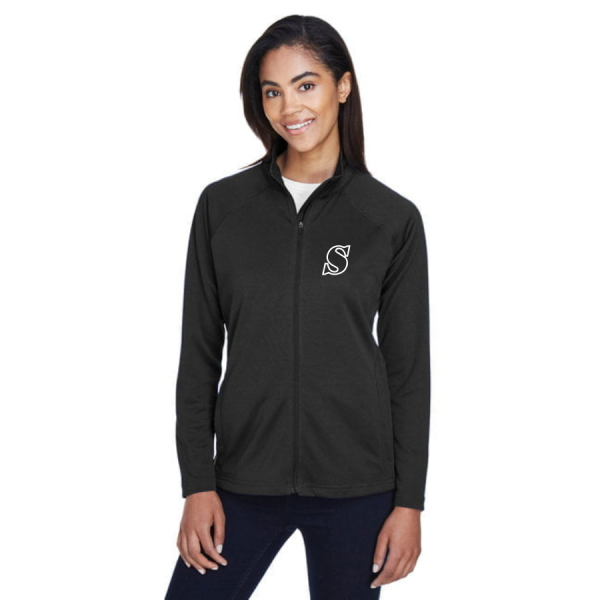 Ladies Stretch Tech-Shell Compass Full Zip - Image 4