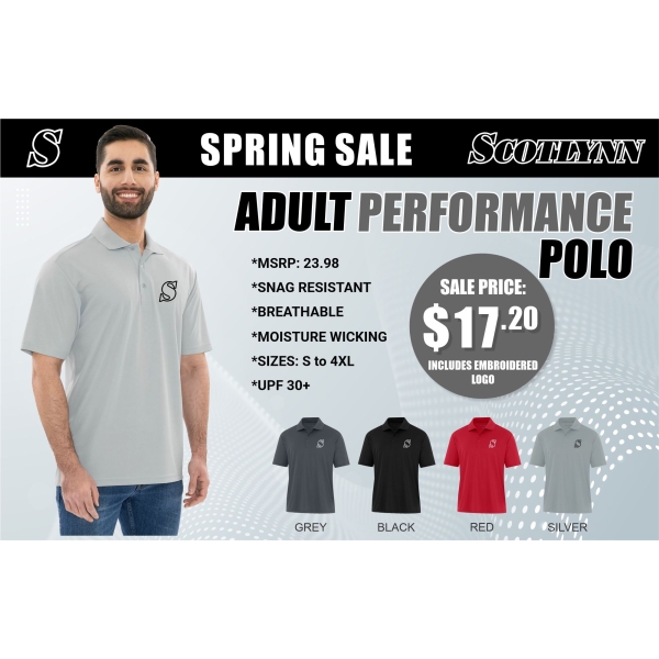 Adult Everyday Performance Polo