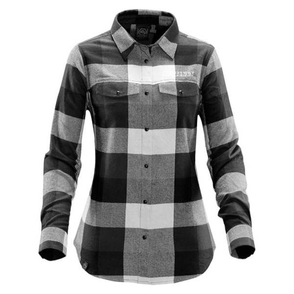 Ladies Logan Snap Front Plaid Shirt - Image 7