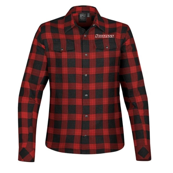 Ladies Logan Snap Front Plaid Shirt - Image 5