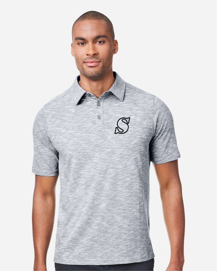 Mens Eclipse Jacquard Polo - Image 3