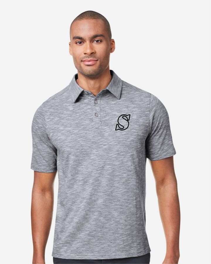 Mens Eclipse Jacquard Polo - Image 4