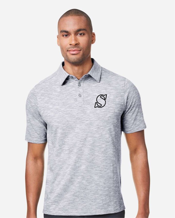 Mens Eclipse Jacquard Polo - Image 5